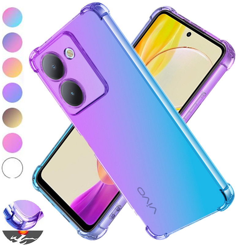Vivo Y28 - Shockproof Gradient TPU Case for VIVO