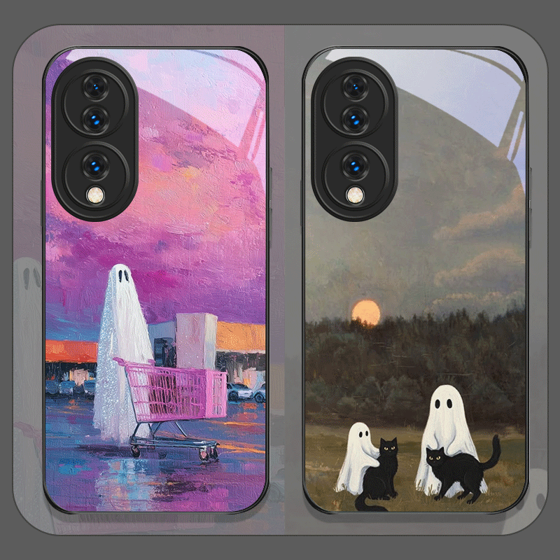 Cute Cartoon Black Cat Ghost P - Huawei Nova 12 review and price