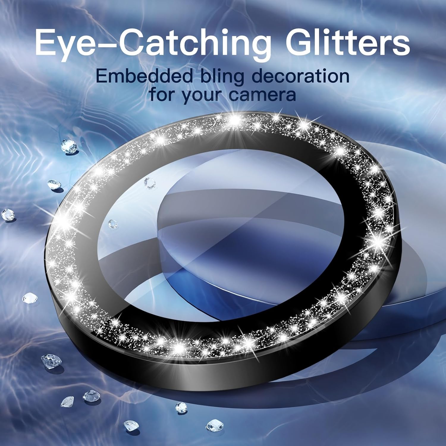 2-3Pcs Purple Bling Glitter Ca - Camera Lens Protector review and price