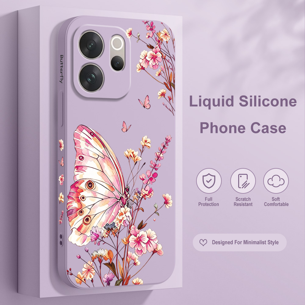 Butterfly Sprig Phone Case For - Vivo V40 review and price
