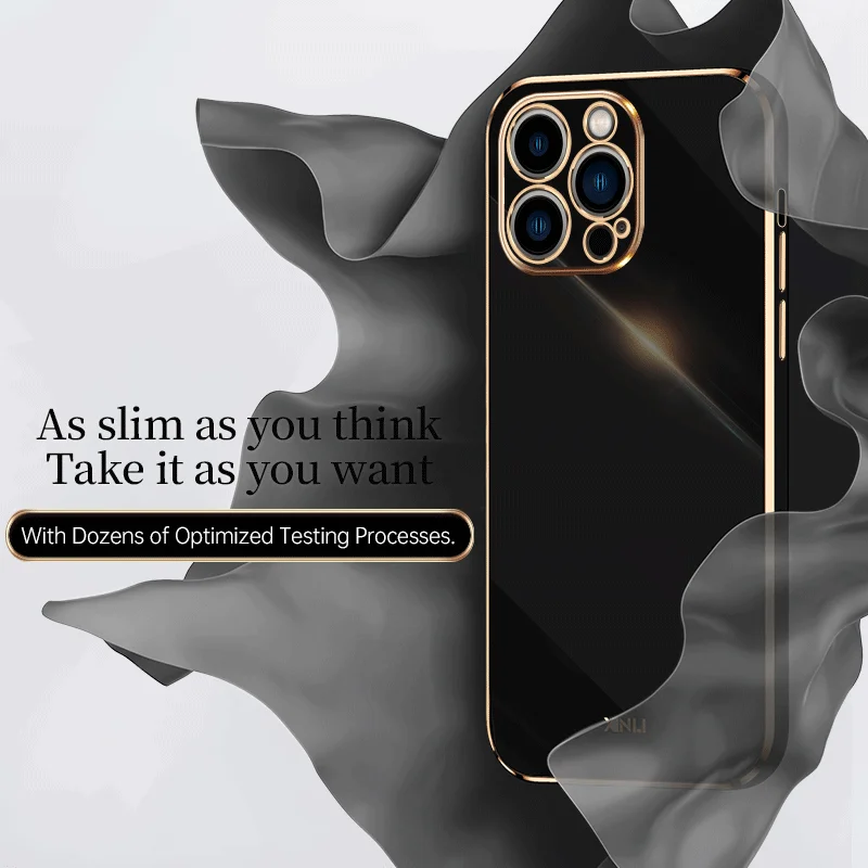 Square Side Frame Plating Case - Camera Lens Protector review and price