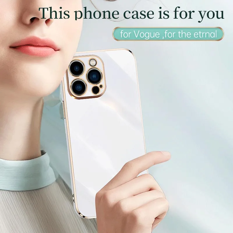 Square Side Frame Plating Case - Camera Lens Protector review and price
